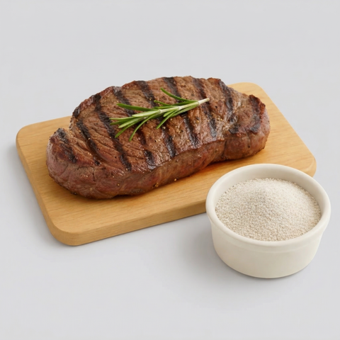 Grilovaný steak posýpka